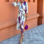 Fashion Suits Casual Long-Sleeved Shirts Slit Long Skirt Suits For Women