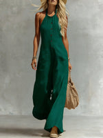 Breezy Halter Wide-Leg Jumpsuit