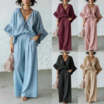 Linen Blend Vacation Two Piece Matching Set