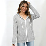 Women'S Long-Sleeved Hooded Tops And Sweatshirts