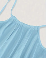 Women's Solid Color Backless Cami Dress