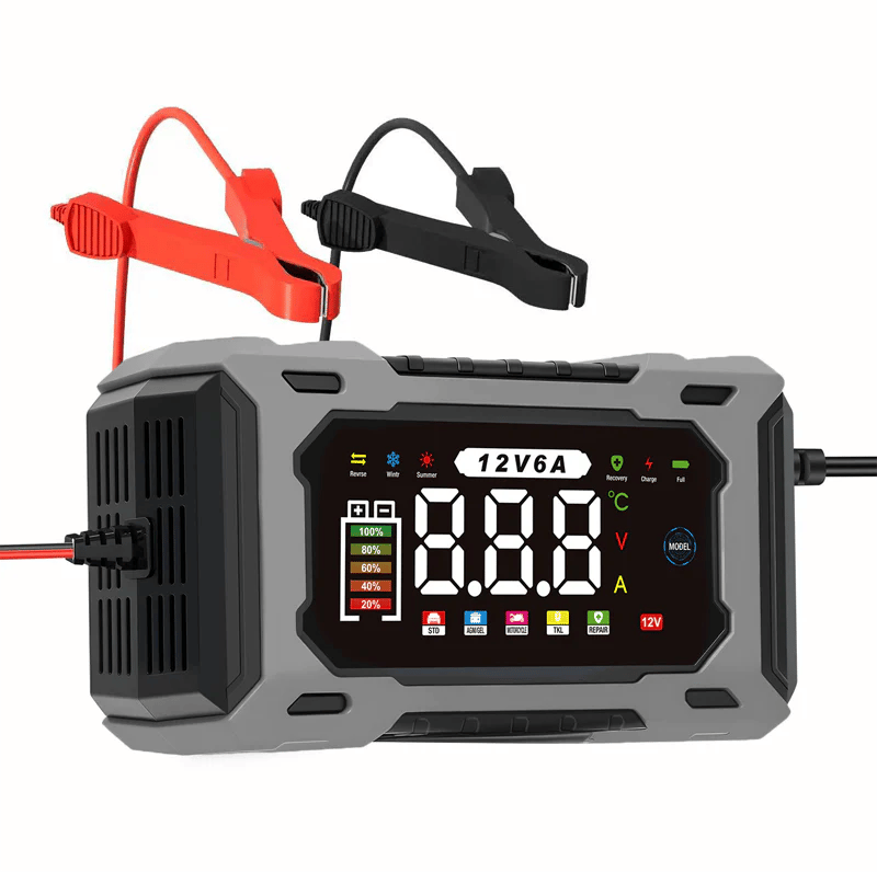 ⚡ Dailyardtool® 12V 6A Smart Car Battery Charger with Pulse Repair – Fast, Safe & Extend Battery Life 🚗🔋✨