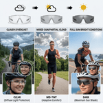 ☀️🕶️Dailyardtool® UV400 Photochromic Polarized Safety Glasses – 🥇Impact Resistant Outdoor Sports & Work Eyewear✨