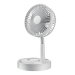 Dailyard™Telescopic Folding USB Charging Fan – Adjustable height, quiet operation & portable – perfect for desk, travel or outdoor use