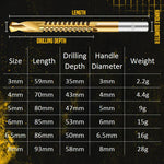 Dailyardtool® 🔩⚡Titanium‑Coated Twist Drill Set – 6 sizes, drills & saws in one