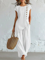 Effortless Linen-Blend 2-Piece Set | Relaxed Fit, S-5XL