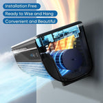 Dailyardtool® Upgraded 3 Wind Modes Portable Wireless Wall Mounted Air Conditioner