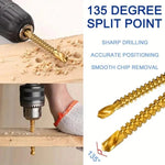 Dailyardtool®Titanium-Coated Drill Bit Set