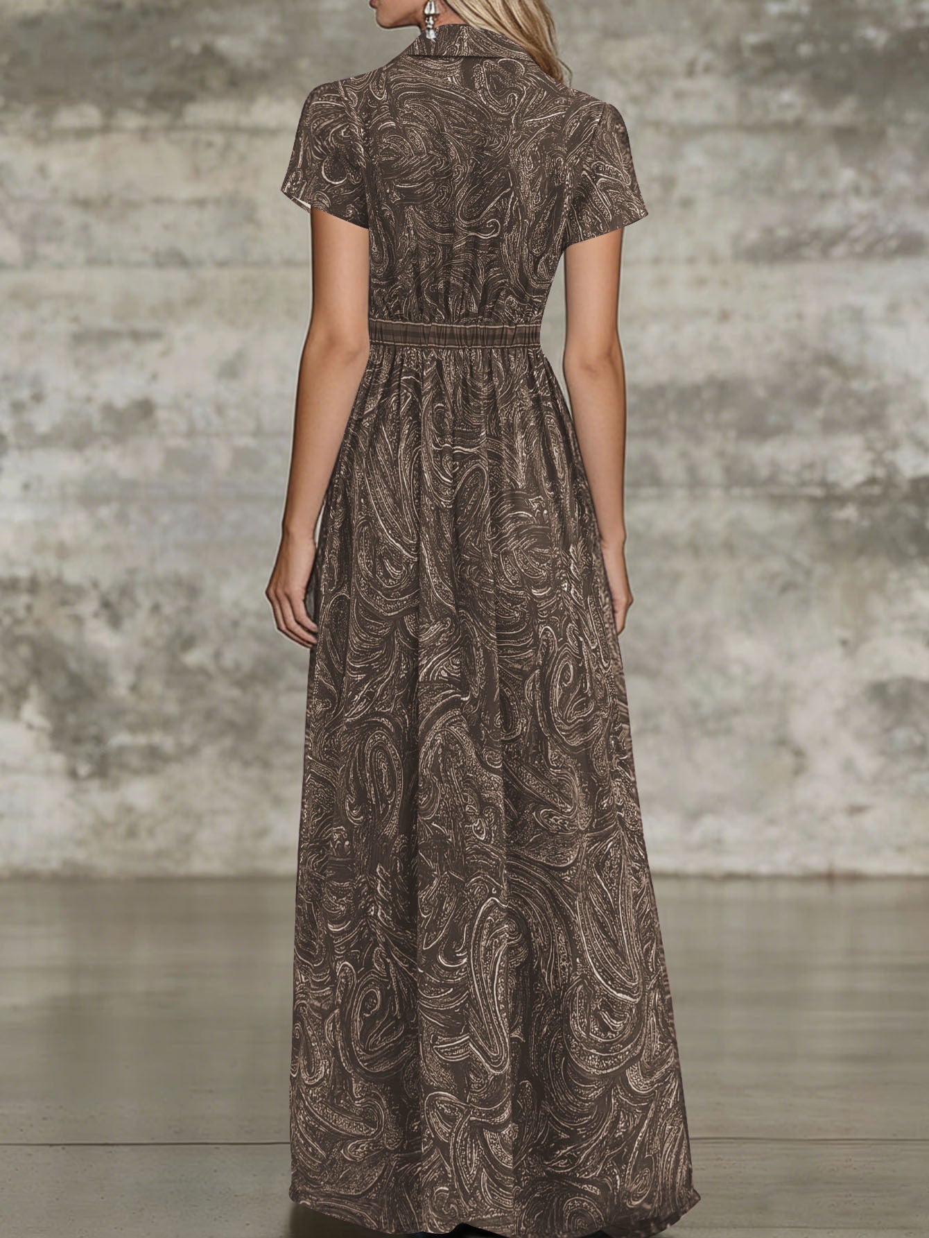 ?? Timeless Paisley Print Maxi Dress: Effortless Elegance for Every Occasion