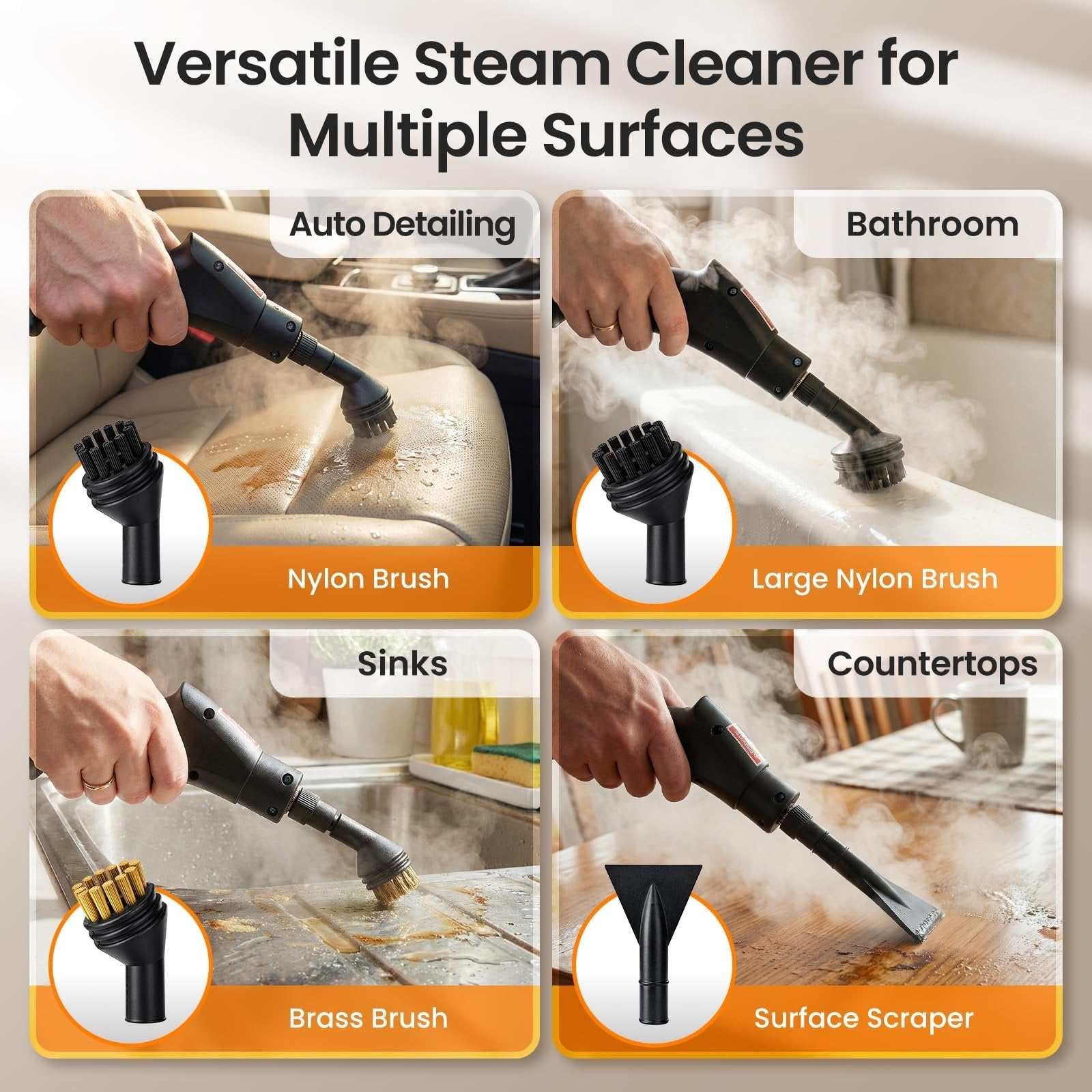 Dailyard™2500W Handheld Steam Cleaner for Home