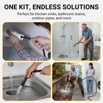 Dailyardtool®Triple-layer burst-proof hose – PVC & stainless steel. Universal connector, easy install. Perfect for heavy-duty cleaning! 🚿🔧