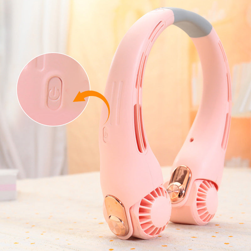 Dailyard™Neck Air Conditioner Fan – Ultra‑quiet, 360° rotating, 3 speeds. Hands‑free cooling, long battery. Summer essential!