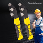 Dailyardtool® Handheld Smooth-Rolling Durable Wire Straightener