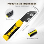 Dailyardtool® Handheld Smooth-Rolling Durable Wire Straightener