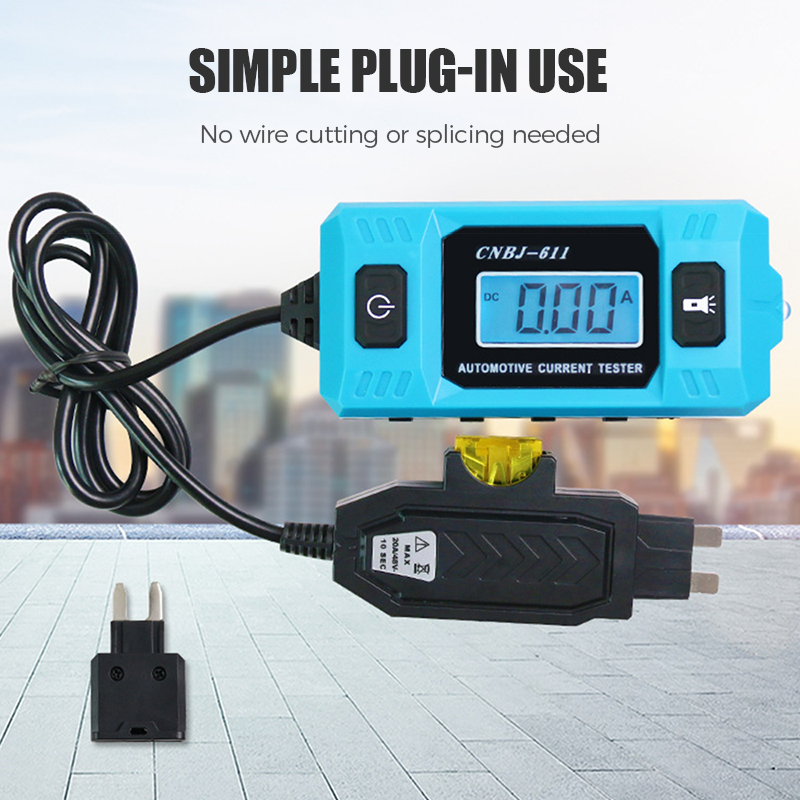 Dailyardtool® Portable Automotive Current Tester for Car