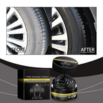 Dailyardtool®Tire wax – restores black gloss, blocks UV, repels dirt. Easy & quick!
