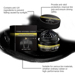 Dailyardtool®Tire wax – restores black gloss, blocks UV, repels dirt. Easy & quick!