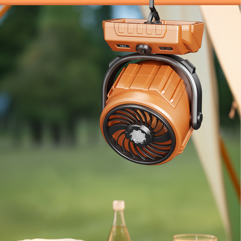 Dailyard™ 100-Speed Turbo Camping Fan – Rechargeable & powerful – Compact, quiet & long battery life – perfect for tents, RVs or outdoor workspaces 🔋⛺✨