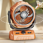 Dailyard™ 100-Speed Turbo Camping Fan – Rechargeable & powerful – Compact, quiet & long battery life – perfect for tents, RVs or outdoor workspaces 🔋⛺✨