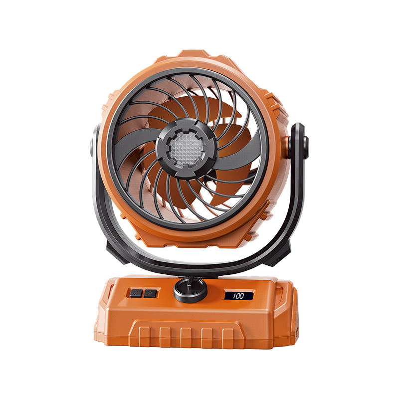 Dailyard™ 100-Speed Turbo Camping Fan – Rechargeable & powerful – Compact, quiet & long battery life – perfect for tents, RVs or outdoor workspaces 🔋⛺✨