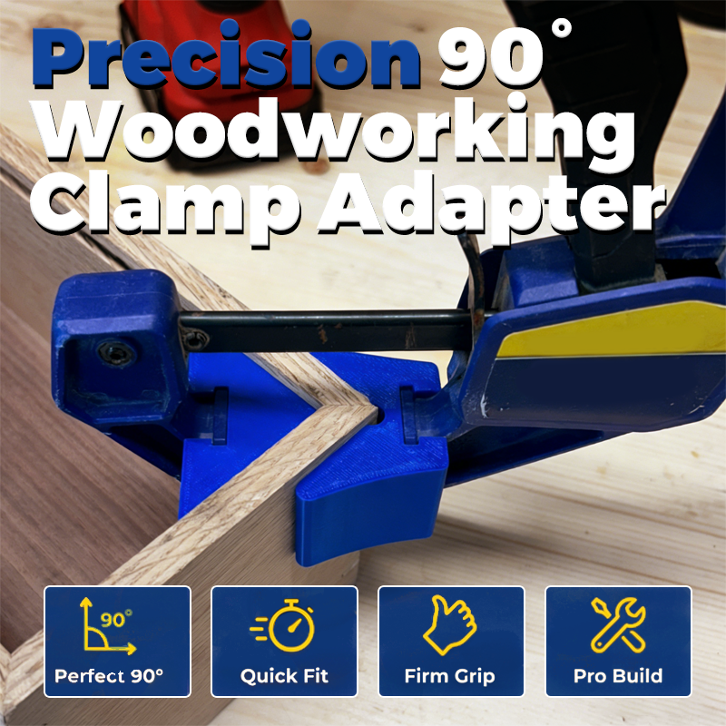 Dailyardtool® Corner Clamp Adapter for Quick-Grip Bar Clamps – 90° Precision, Heavy Duty, Slip-On ✨