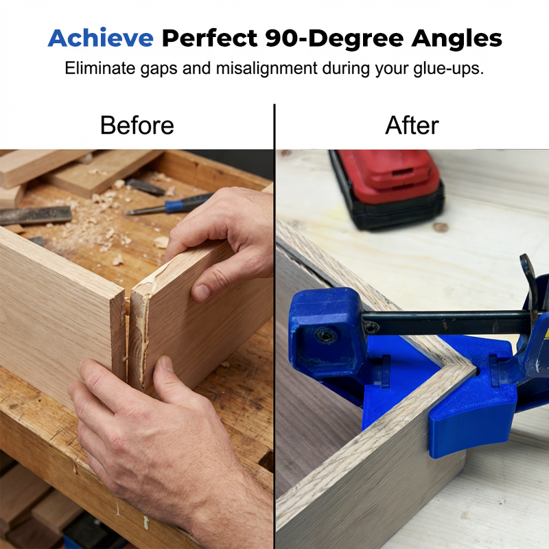 Dailyardtool® Corner Clamp Adapter for Quick-Grip Bar Clamps – 90° Precision, Heavy Duty, Slip-On ✨